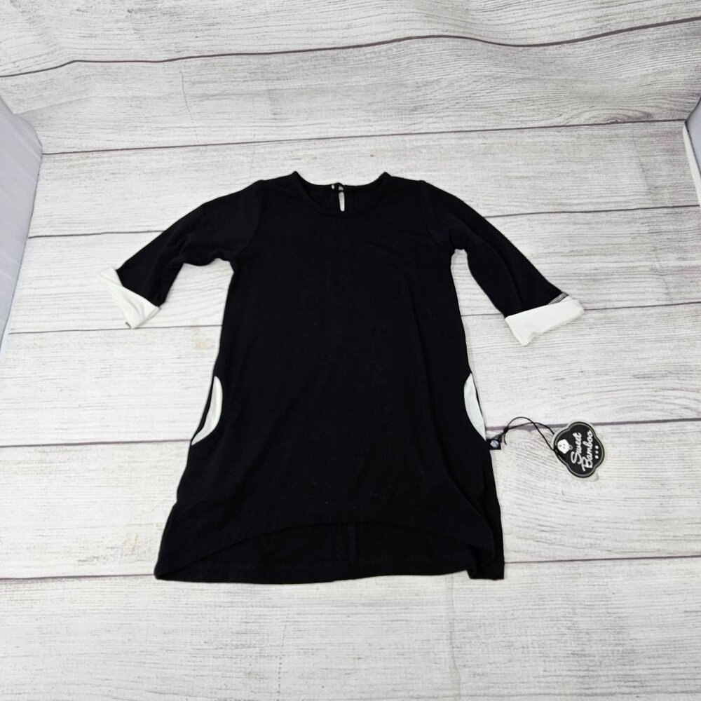 NWT Sweet Bamboo Baby Girls Black‎ Bamboo Dress Size 18-24 months